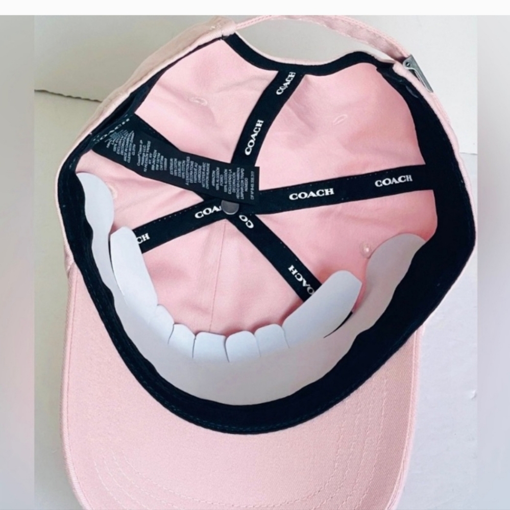 NWT Coach Embroidered Hat Color Pink Adjustable Baseball Cap - Picture 5 of 6